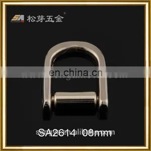 Personalized Metal Small D Ring For Shoe Or Garment, Gold Plated Small D Ring thumbnail-2