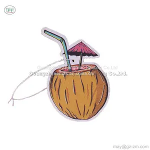 Wholesale Beautiful and Colourful Custom Design Paper Car Air Freshener by Double-sided Printing With Fragrance thumbnail-1
