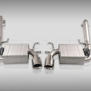 Km Fit for 2017-up Porsche Cayman 718 Boxster Exhaust System Exhaust Tip thumbnail-1