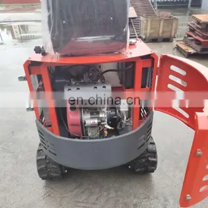 Free Shipping 360 Degree Rotation Crawler Mini Excavator 1 Ton for Sale thumbnail-5