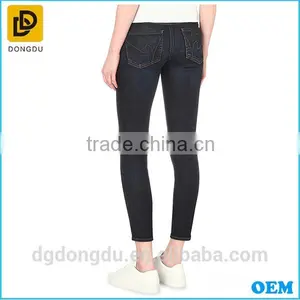 Fashion Design Women Garment Factory Denim Trousers Skinny Jeans thumbnail-3