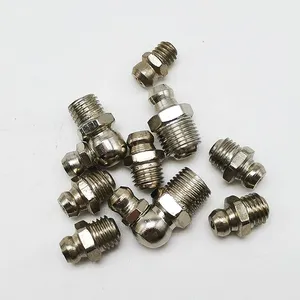 M6 X 1mm 45 Degree Metric Grease Nipple Fitting Iron Galvanized Grease Nipple thumbnail-4