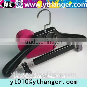 YY0484 High Quality Sollid Plastic Hanger Clothes Hanger Pants Hanger Supplier's Choice thumbnail-1