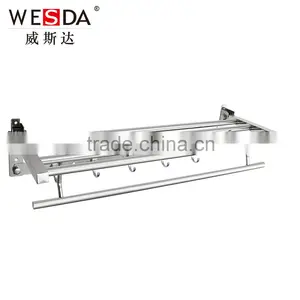 Wesda Decorative Foldable Hotel Style Bathroom Storage Rack 8832 Quality Choice thumbnail-1