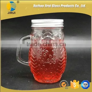 400ml Hot Sale Owl Shape Clear Glass Mason Jar thumbnail-1