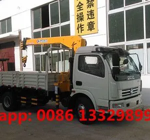 Dongfeng Duolika LHD/RHD 3.2 Tons Telescopic Crane Boom Mounted on Truck for Sale thumbnail-2