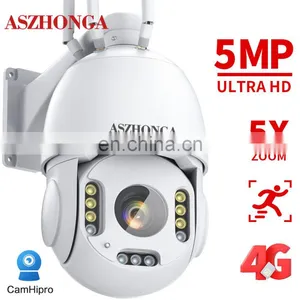5X Zoom 5MP Wireless 4GSIM CARD Security IP Network Camera HD PTZ Outdoor Home Surveillance Dome Cam CCTV 50M IR Night Vision thumbnail-2
