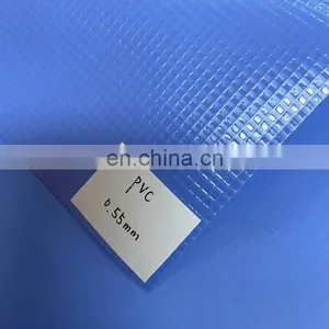 0.55m 610gsm Blue PVC Laminated Tarpaulin Fabric For Inflatable Boat Material thumbnail-1