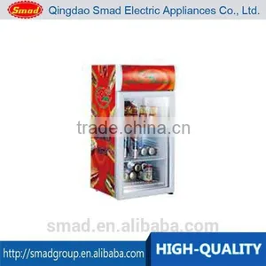 80L Mini Display Fridge Transparent Door With Lamp thumbnail-1