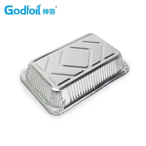 Rectanglar Aluminum Foil Container Wrinkle Wall Container thumbnail-3