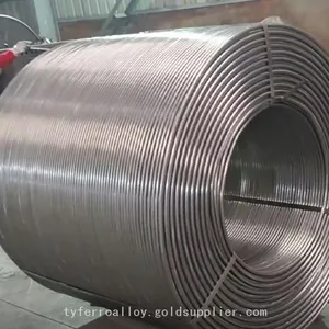 Calcium Silicon Alloy Wire / CaSi Cored Wire 13 mm With Powder Weight 230g/m thumbnail-3