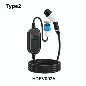 Portable EV Charger CEE(32A) To Type 2 16A 32A Home Ev Charging HDEV002 thumbnail-2