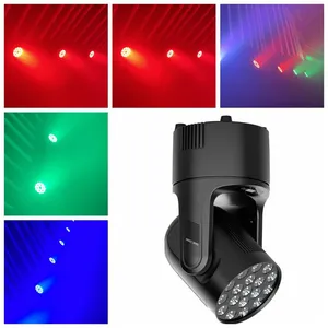 LED Moving Head Light Portable Size 18X12W LED Wash Light With RDM and Music Control DMX Controlled DJ Lights thumbnail-3