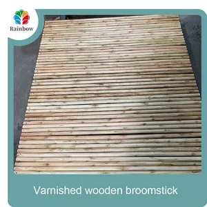 Wholesale Broom Handle Wooden Wood Brush Stick Wooden Broom Handle thumbnail-3