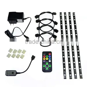 LED Flexible RGB SMD5050 Strip 3m Tape Light+DC12V Touch Remote Controller+2A Power thumbnail-5