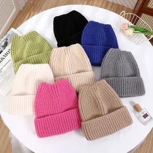 Wholesale Kids Winter Beanies Children's Wool Hat Ins Korean Embroidery Dog Cute Cap Fashion Style Boys Girls Casual Warm Knitted Caps Baseball Hats thumbnail-4