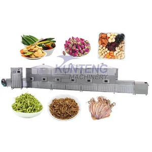 Sweet Potato Vegetable Tunnel Microwave Drying Oven Food Sterilization Dryer Machine EPC thumbnail-1