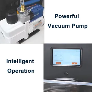 High Efficiency 4 Trays Commercial Vacuum Freeze Dryer Lyophilizer Machine for Small Business Food Preservation 4KG Capacity thumbnail-3