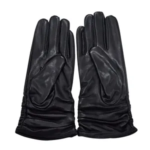 Gloves Factory Custom Genuine Sheepskin Leather Glove for Winter thumbnail-3