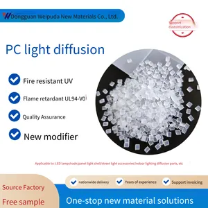 Weipuda pc Light Diffusing Plastic Raw Material for Lighting Fixtures With Light Transmittance of 80%, 85%, 90%, Special for Injection Molding and Extrusion of Lamp Shades thumbnail-1