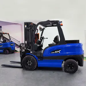 4-wheel Drive Electric Forklift Cheap Price 4 Ton Hydraulic Pallet Portable Battery Forklift thumbnail-4