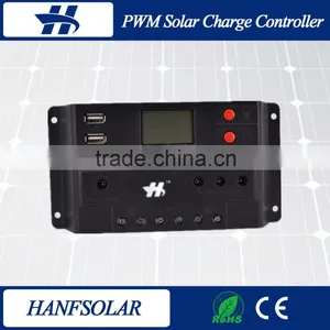 China Original Design 10A PWM Charge Controller,PWM Solar Charge Controller 12v 24v Auto LCD Display thumbnail-1
