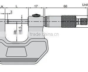 Precision Insize 3236-25B Outside Micrometer 0-25mm Left and Right Hand thumbnail-3