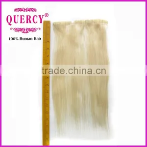 100% Human Hair no Chemical Process pu Skin Weft Clip Hair Extension thumbnail-2