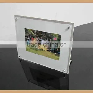 Customized Free Standing Acrylic Photo Frame With Advertising Nails thumbnail-2