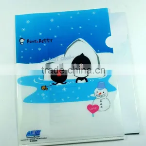 L Shape Promotional Custom Pvc/plastic File a4 File Folder thumbnail-1