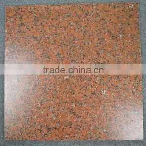 Red Matte Finish Granite Look Porcelain Floor Tiles thumbnail-2