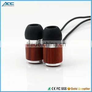 New Style Wood Headphone Cool In-ear Stereo Wood Earphones Earbuds thumbnail-1