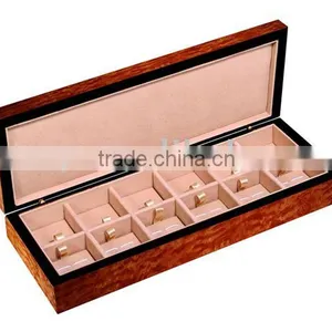 Wooden 12 Pair Cufflink Box thumbnail-1