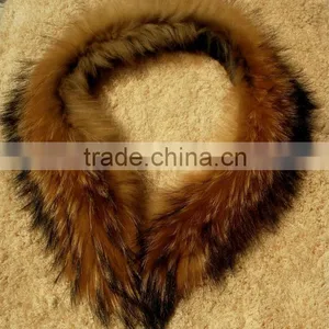 Raccoon Fur Collar, Fur Trim thumbnail-1
