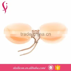 OEM Customized Cheap Nude Plus Size Invisible Adhesive Strapless Bra For Evening Dresses thumbnail-1