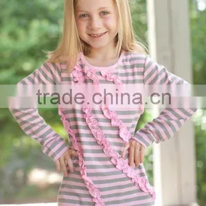 Unique Good Quality Long Sleeve Teen Girls t Shirts in Stock MS1039 thumbnail-1