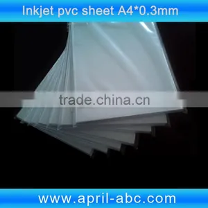 A4 Plastic Pvc Sheet Card Making Material White Color 0.3mm Thickness thumbnail-1