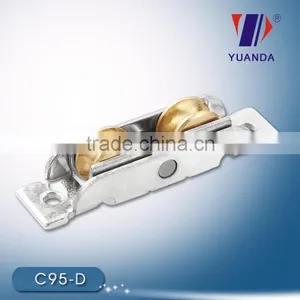 PVC Sliding Window Double Copper Notch Pulley thumbnail-1