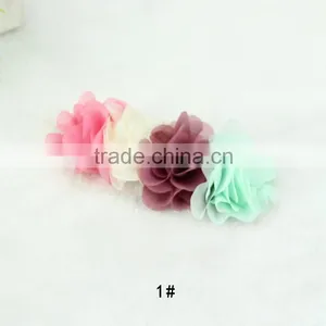Diy Chiffon Flowers Colorful Flowers,flowers for Slipper,children's Hair Accessories thumbnail-5