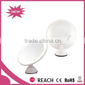 Round Fogless Rotating Rechargeable Battery Operated Led Light Bathroom Mirror thumbnail-3