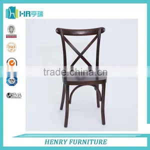 French Style Dining Chair Cross Back Chair thumbnail-6