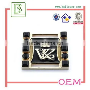 Gold and Silver Small Metal Tags Jewelry Logo Tags With Engravings thumbnail-1