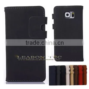 2015 New Design Hot New Galaxy s6 Case, 2015 for Samsung Galaxy s6 Leather Case thumbnail-1