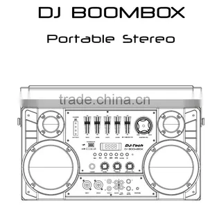 Big Power DJ Club Music Speaker Master Volume Adjust Knob With LED Ring Sport Technical Top Quality Powered Video Mixer Speaker thumbnail-3