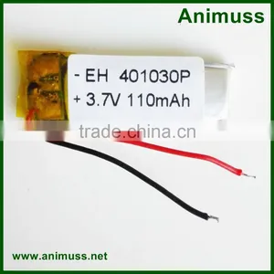 Rechargeable 3.7V 401230 110mah Li-ion Polymer Battery Quality Choice thumbnail-2