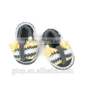 Wholesale Baby Handmade Crochet Shoes Supplier for 1-10 Months Old S-0039 thumbnail-1