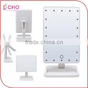 Wholesale and Retail Beautyful New Model Cheap Modern Dressing Light Table Mirror With Touch Press From China Mirror Factory thumbnail-2
