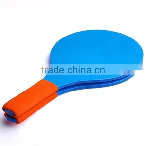 Blue Wooden Beach Tennis Racket, High Quality Wooden Beach Rackets, thumbnail-1
