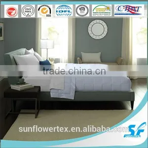 White Cotton Downproof Down Throw and Down Blanket thumbnail-1