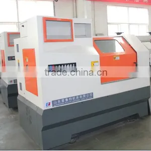 H36 Gang Type Tool Post, Collet Chuck , Flat Bed Linear Guide CNC Lathe Machine thumbnail-1